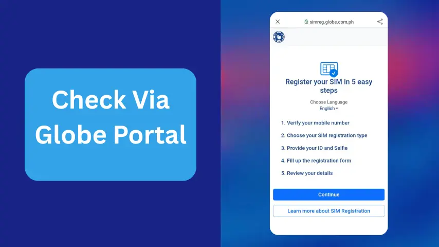 Globe SIM Registration 13 Check Via Globe Portal