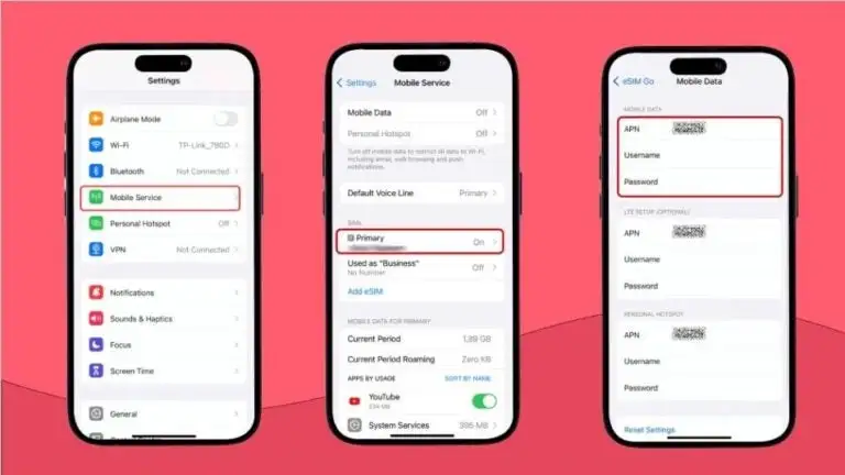 iPhone APN Settings