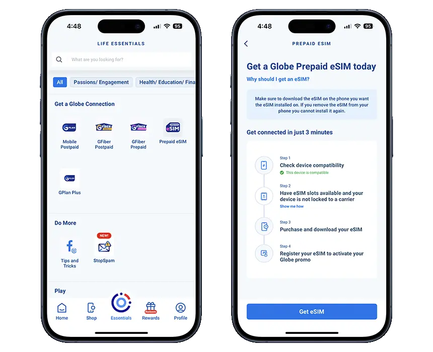 Globe eSIM Philippines Setup